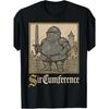 Crew Neck Black T Shirt Sir Cumference Medieval Knight Ren Meme Funny Graphic Tee 100 180g