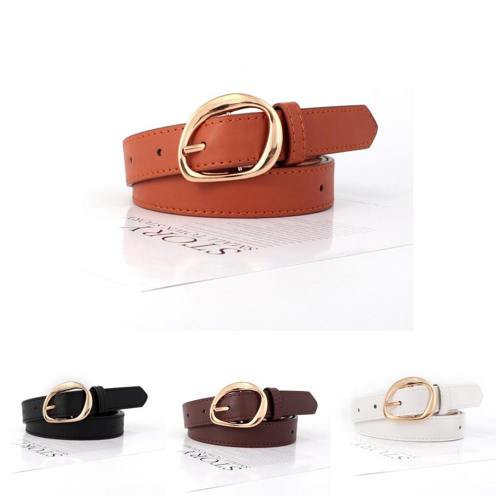 Belt Leather Vintage Women Versatile Decorative Waistband Casual Jeans Strap