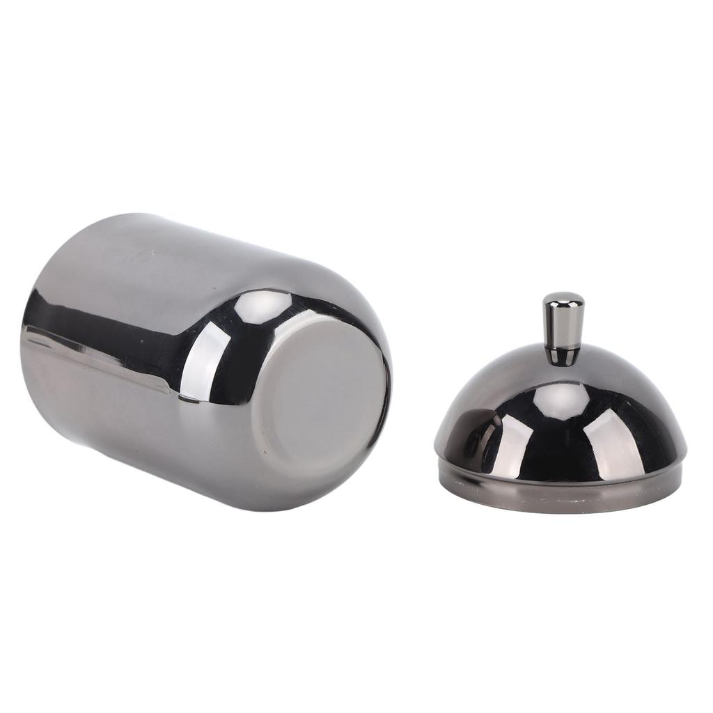 Stainless Steel Cotton Swab Holders Durable Multi Purpose Dustproof Cute Cotton Swab Canisters for Home Bathroom