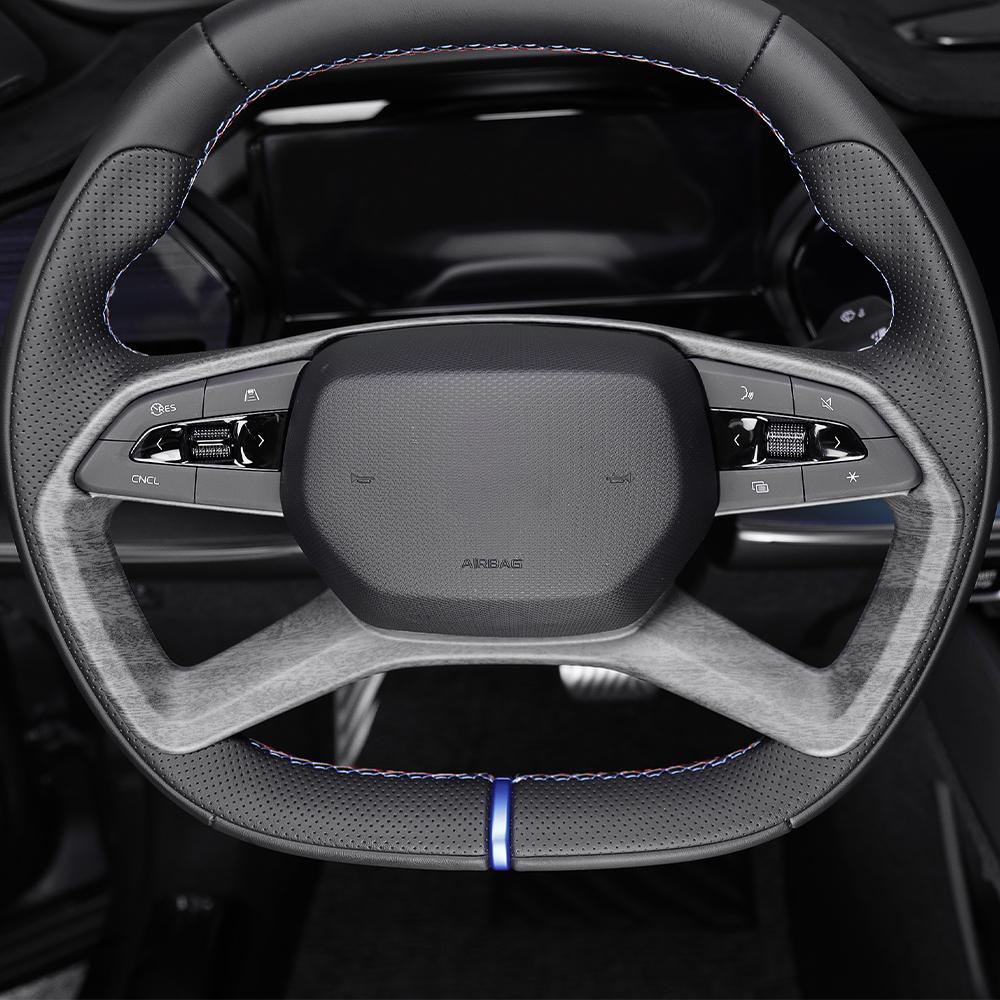 För Renault Filante 2026 2027 Biltillbehör 1ST Kolfiber Rattkåpa Trim Rattar Tillbehör