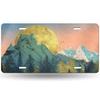 Vintage Plaque Landscape Mountain Beach License Plate Vanity Novelty Metal Tin Sign Garage Bar Pub Club Home Wall Decor XInch