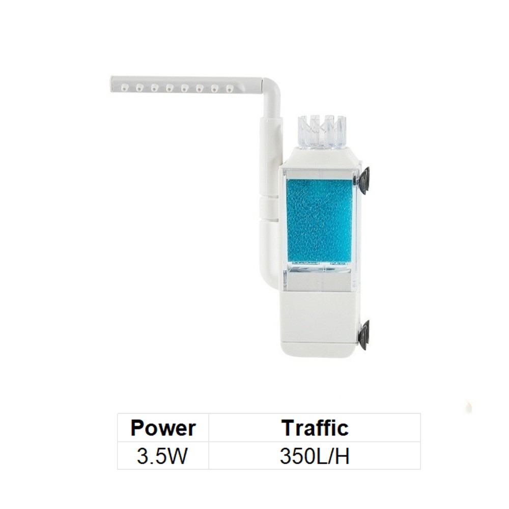 

3-in-1 Aquarium Filter Pump Silent Waterfall Filter USB Fish Tank Filter Betta Fish Tank 3.5W