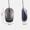 ELRCDNOX Compact Type-C Wired Mouse with Retractable Cable, Quiet Design, Optical, Lightweight, Ambidextrous, Compatible with Laptops, Tablets, and