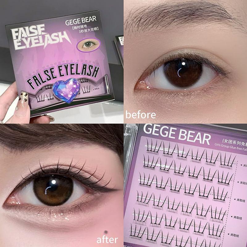 Stapi - Natürliches, klebstofffreies Multipack-Büschel-Wimpern