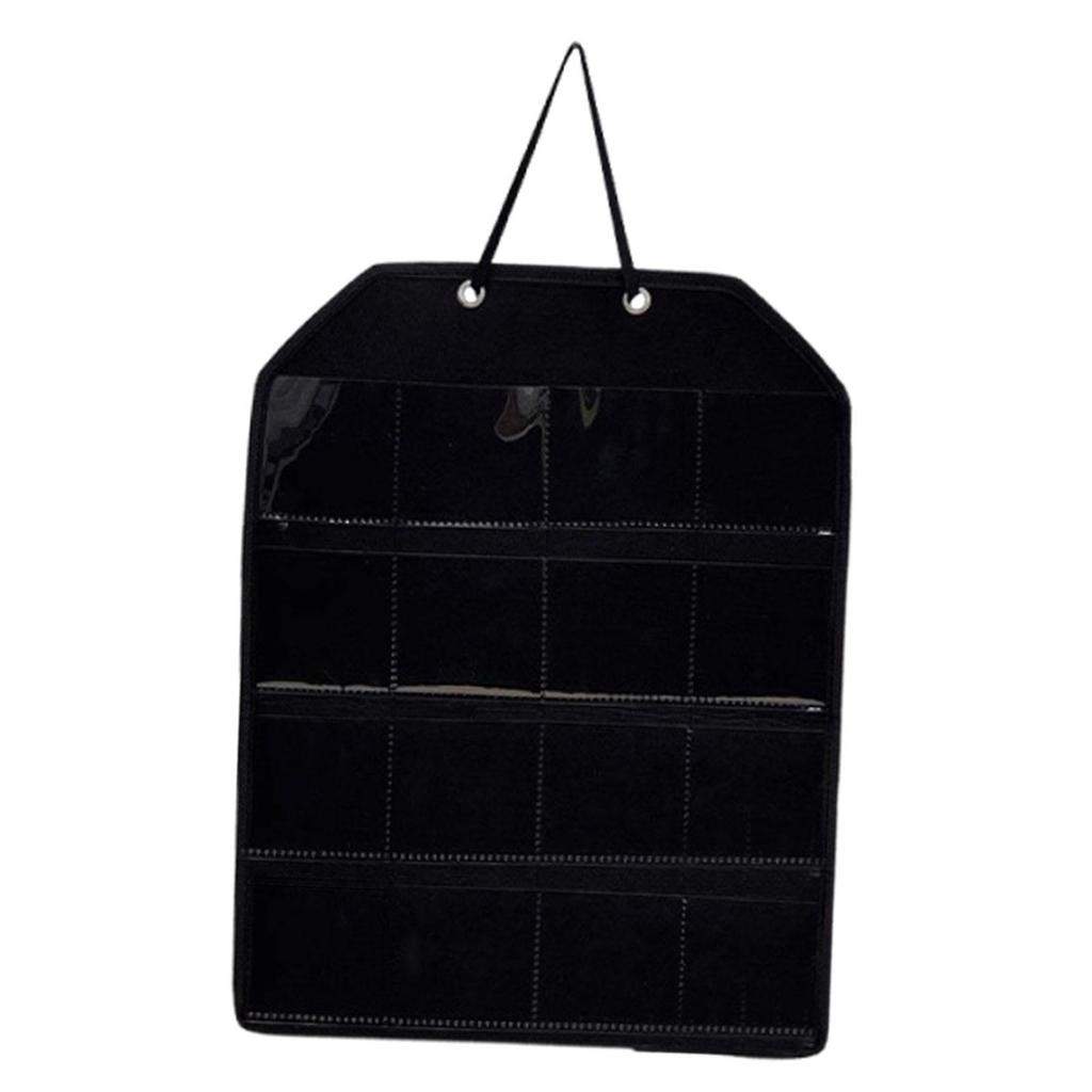 Multifunctional Wall Hanging Badges Display Organizer with 16 Pockets Storage and Accessories for Home And Office