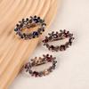 Korean Style Luxury Rhinestone Pearl Moon Hair Clip