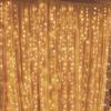 Geanmoki 306 LED Window Curtain String Light Wedding Party Home Garden Bedroom Outdoor Indoor Wall Decorations