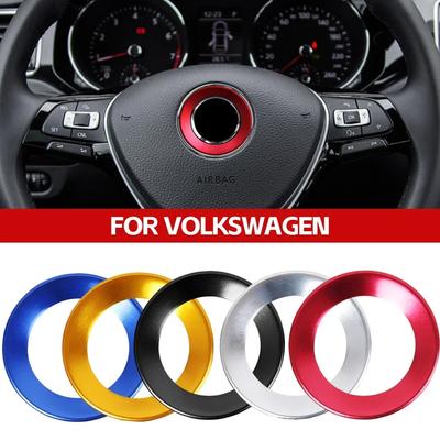 Dekorlist för emblem på bilens ratt Passar 2011-2016 VW Volkswagen Golf 6 Golf 7 POLO CC Tiguan PASSAT TOURAN Scirocco BEETLE