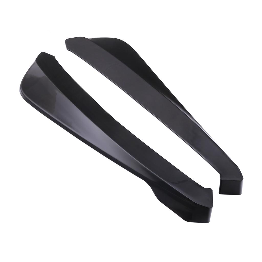 Rear Bumper Lip Splitter   Car Side  Fins Body Lip Spoiler Chin Skirt Protector, Black