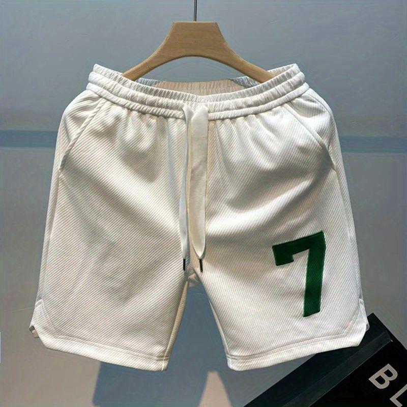Men's Summer Basketball Shorts: Trendy, Lightweight, Loose-Fit Casual White Shorts
