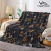 Bernsteinstern Drift Flanell Decke Warm Weich Halloween Weihnachten Sofa Warm Gemütlich Dekoratives Dekor Geschenk für Alle Jahreszeiten