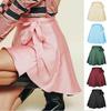 Summer Solid Color Bustier Skirt High Waist Fashion One-piece Tie Short Skirt Chiffon Satin Wrap Comfortable Elegant and Premium Skirt