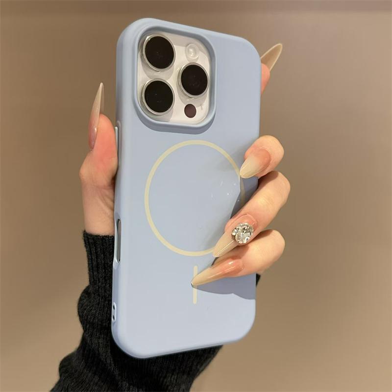 

For Magsafe Wireless Charge Magnetic Case for iPhone 16 15 14 Plus 13 12 11 Pro Max Matte Soft TPU Brand Original Cover For iPhone 11