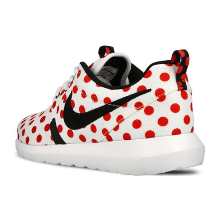 Nike Roshe Run Slip Resistant Lightweight Non slip Lightweight Low top Running Shoes Men's White Red 810857-106