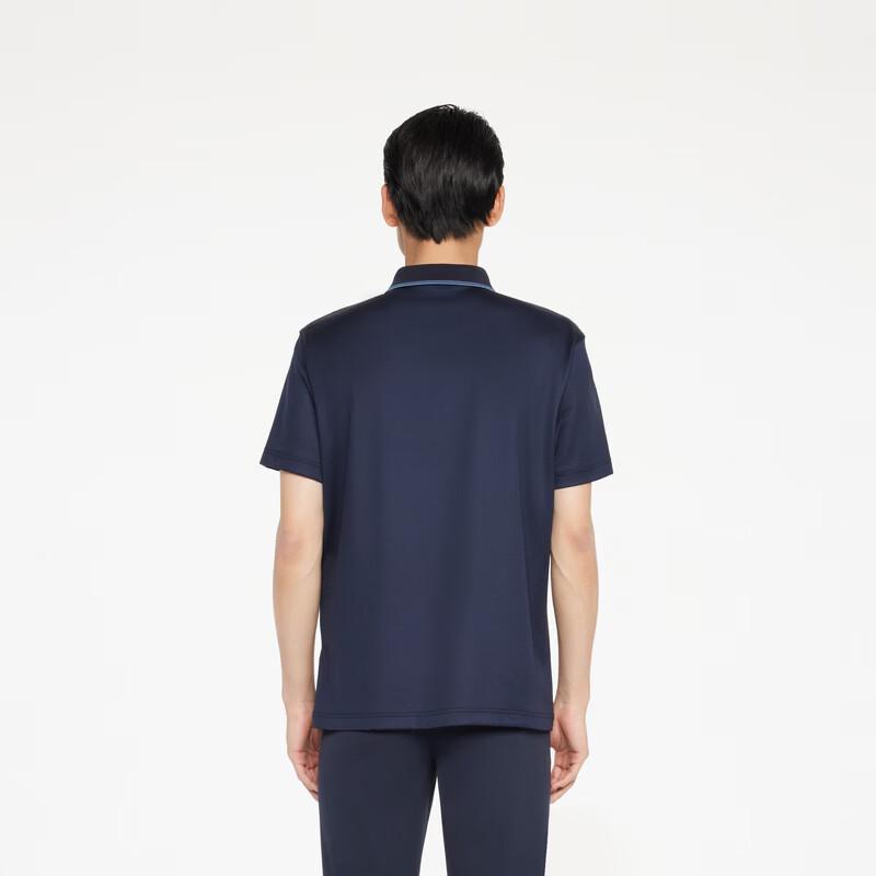 K-Boxing Men's Anti-bacterial Machine Washable Mulberry Silk Polo Shirt