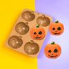6 Cavity Halloween Pumpkin Silicone Mold DIY Cake Baking Mold for Making Chocolate Fondant Cupcakes Molds Nonstick