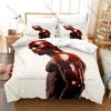 RIP DMX Duvet Cover + 2 Pillowcases, Hip Hop Legend Memorial Print Bedding Set Fans Unique Memorial Design Bedroom Bedding Set