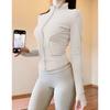 Sunscreen Clothes Stand-up Collar Tight Sports Jacket Women's Yoga Clothes Top Zipper Cardigan Running Fitness Clothes Jacket Long Sleeves