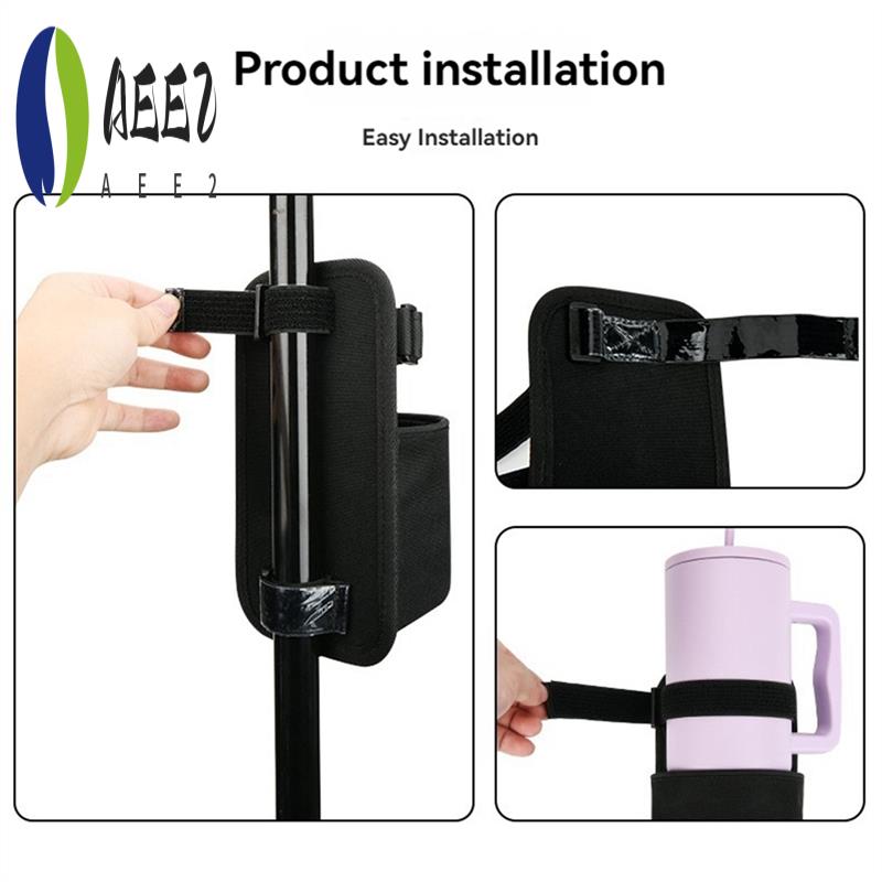 

AEE2-Txesign Mic Stand Drink Holder Music Stand Bottle Holder For Coffee Travel Mug, Beverage, Soda Cans, Tumbler,Water Bottle H чёрный