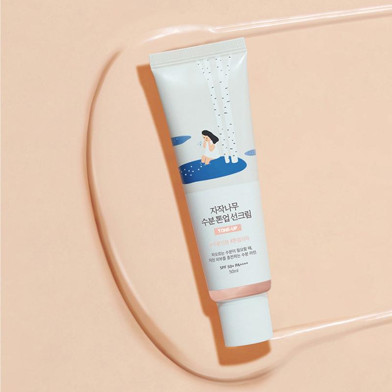 ROUND LAB Crème Solaire Hydratante Tonifiante à la Sève de Bouleau SPF 50+ PA++++ 50ml
