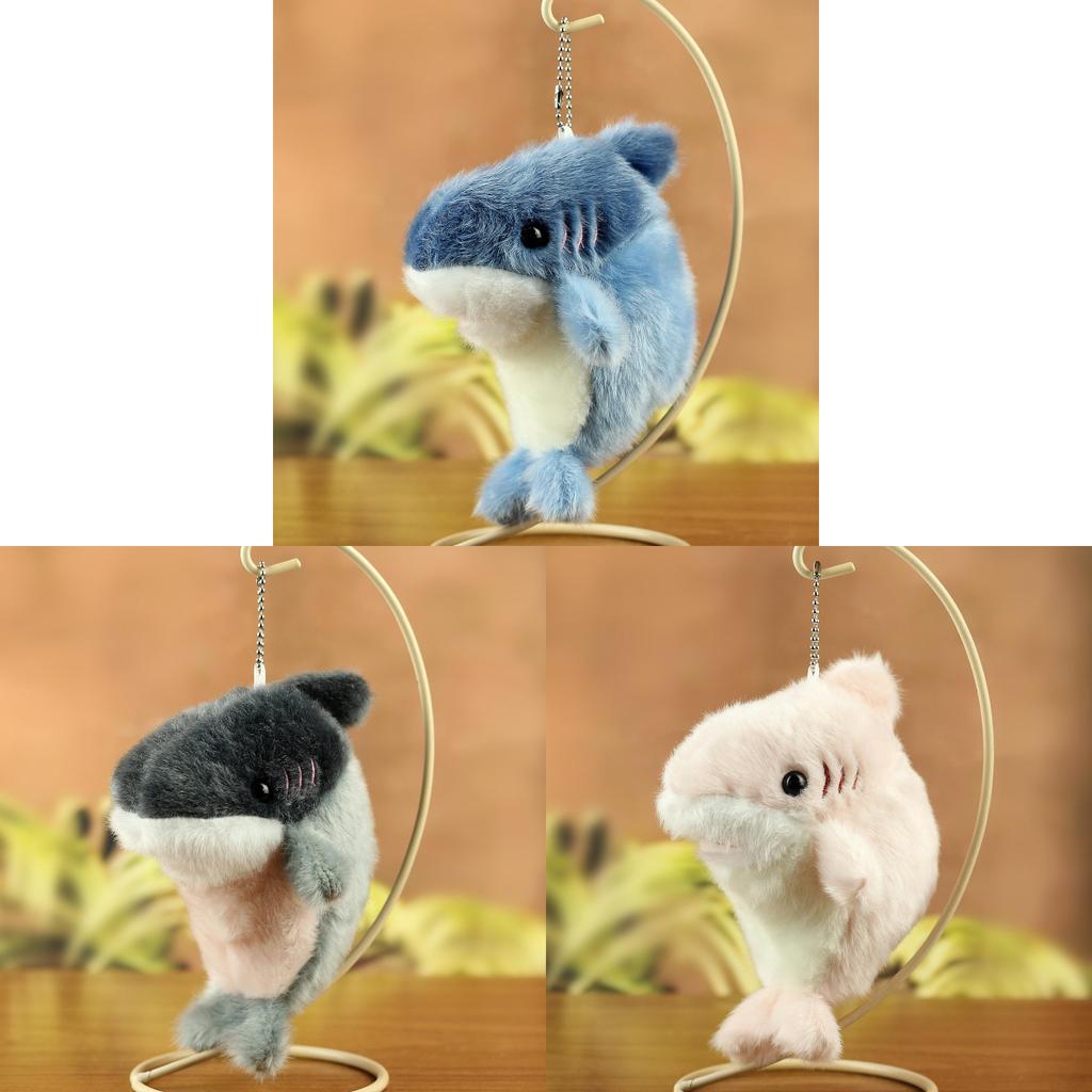 Shark Seal Plush Keychain With Pp Cotton Fill For Kids And Adults