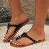 Fashion women Slippers Summer New Anti-slip Flip-Flops Holiday Sandals Toe-Clip Plus Size Flat Slippers Designer Shoes slides women
