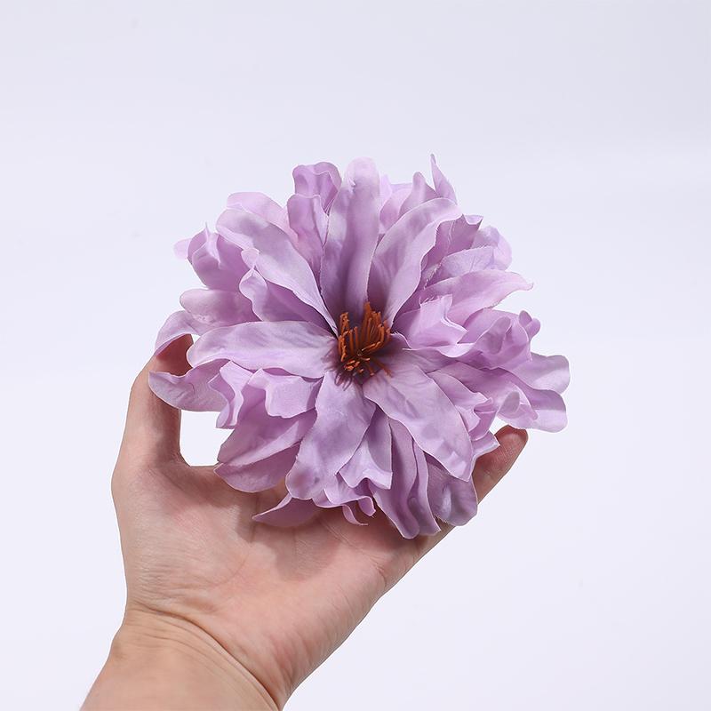 3/5/10Pcs Dahlia Artificial Silk Flowers Heads For Wedding Home Decoration DIY Wreath Gift Box Scrapbooking Craft Fake Flower