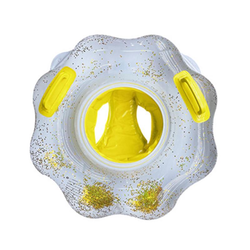 

Cartoon Glitter Childrens Pattern Sponge Bottom Swimming Seat Water Toy білий