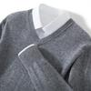 Fanzhen Men's V-Neck Cashmere Blend Sweater