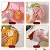 Hand Towel Fruit Shape Chenille Hand Towel Absorbent Kitchen Bathroom Towel Quick Dry Soft Absorbent Hanging Towel with Loop