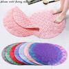 Silicone World PVC Round Anti-skid Bathroom Mats Shower Bathroom Massage Foot Mat Suction Cup With Drain Hole Carpet Floor Mat