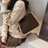 New Shoulder Bag Women's Deerskin Velvet Handbag Large Capacity Vegetable Basket Lamb Wool Tote Bag Women's Autumn