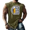 Men Sleeveless Tank Top Loose Fit Casual Streetwear Graphic Print Muscle Shirt Summer Beach Holiday Workout Gym Vest