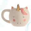 Stilvolle Einhorn Keramik Teetasse Becher Gesättigte Farbe Glatte Oberfläche für Zuhause Büro Kaffeestube Deko Keramiktasse