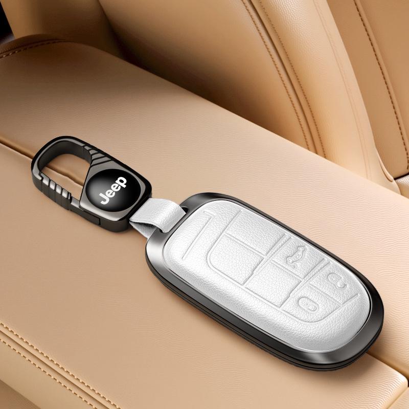 Jeep Key Cover Compatible with Compass, Cherokee, Commander, Grand Cherokee Key Shell