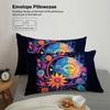 3pcs Sun and Moon face pattern printed bedding set 1*duvet cover+2*pillowcasefor teenagers and adult bedroom birthday gift