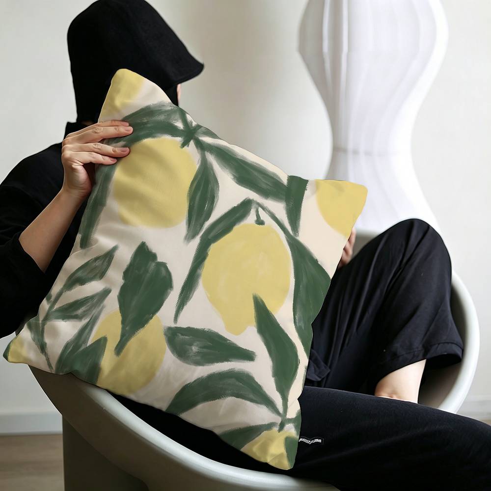 Fruit Lemon Pillow Cover for Bedroom Room and Living Room Sofa Decorative Cushion Cover