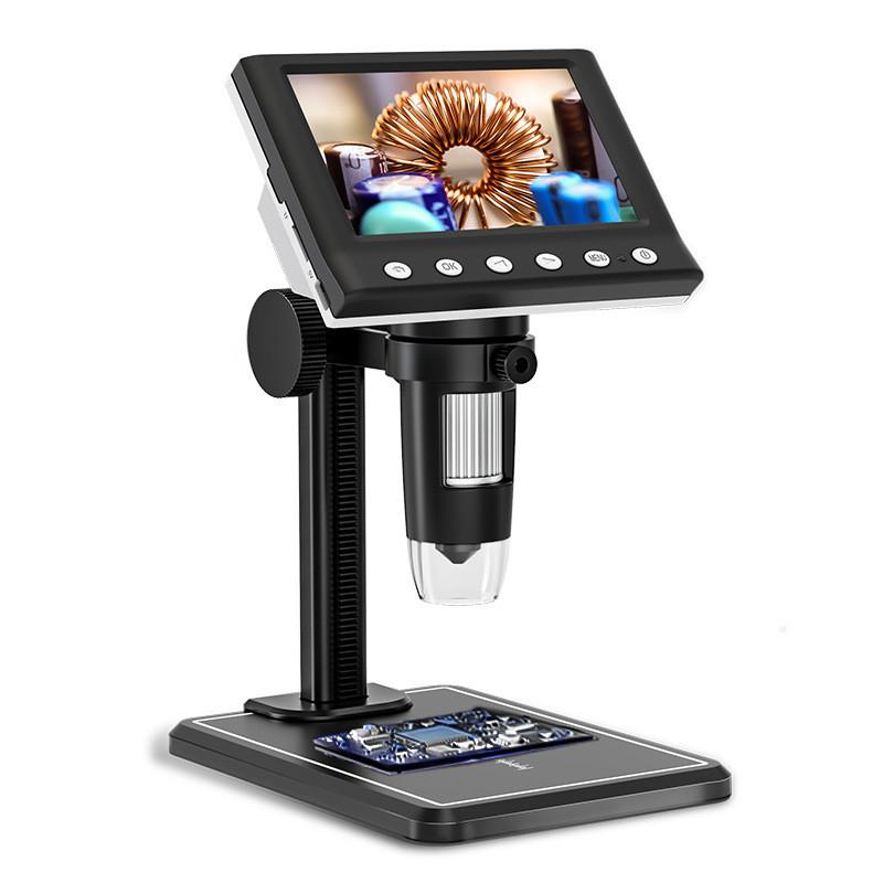 4.3-inch Digital Microscope Coin Antique Calligraphy Detection Magnifying Glass Industrial Maintenance HD Electron Microscope