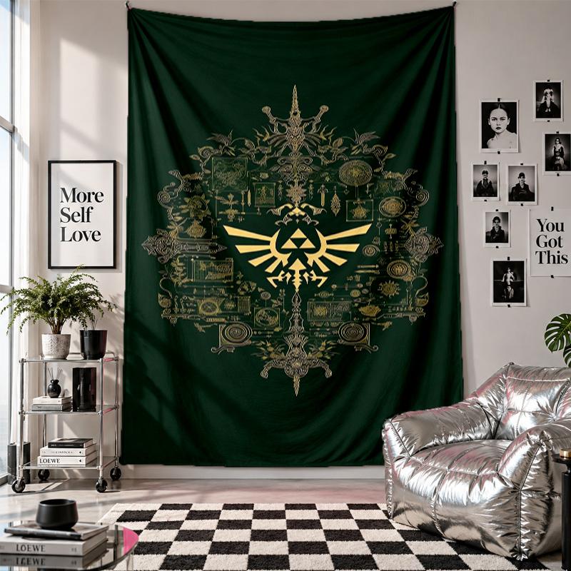 Wall TapestryZelda Art Hanging Cloth Decorative Background Cover for Room Decoration
