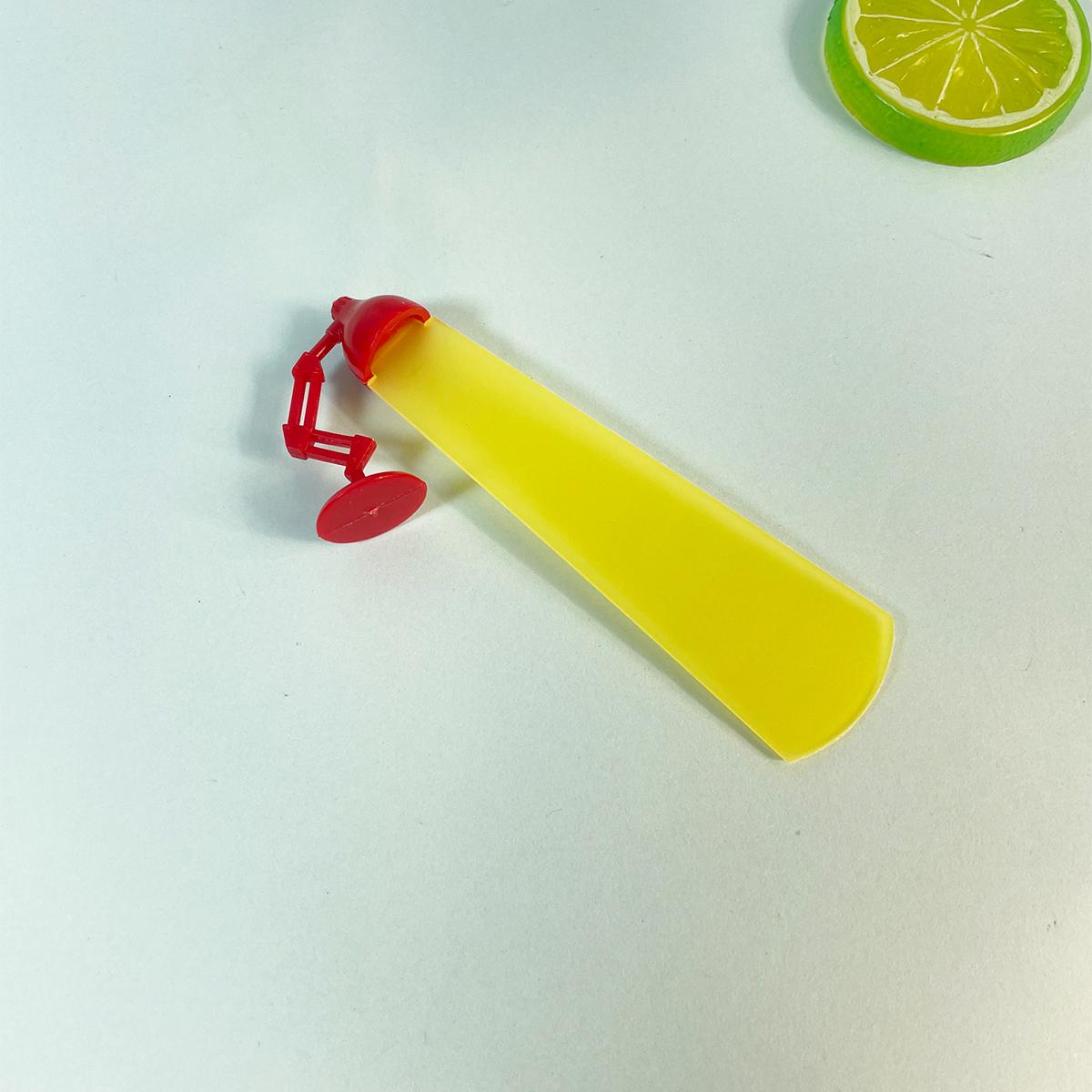 

1 шт. креативная настольная лампа в форме 3D пластиковых закладок, имитация света, подсветка, прозрачная доска для чтения, подарки для учеников и учителей красный