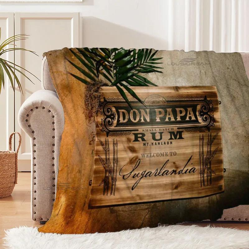 

Don Papa Rum Wine Art Patterns Blanket Animals Flannel Blanket Cosy Lazy Couch Cover Blanket Super Soft Sheet Mattresses 30x40in