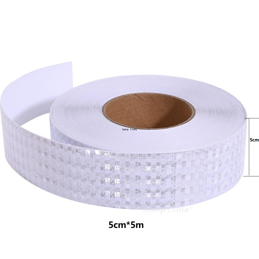 2.5cm/5cm/10cm/15cm/20cm*5M Reflective Car Stickers Shiny White Waterproof Adhesive Reflectors Tape Safety Warning Film For Bike