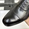 Three Joint Leather Shoes Men'S Foot Cover Business Dress Leather Breathable Suit Groom Wedding Men'S Shoes Men'S Leather Shoes Wooden Root