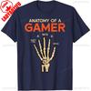 Anatomy of A Gamer Skeleton Hand Funny Unisex Boys Teens TShirt Unisex Printed Tshirt Tops Vintage Classic Fashion Oneck