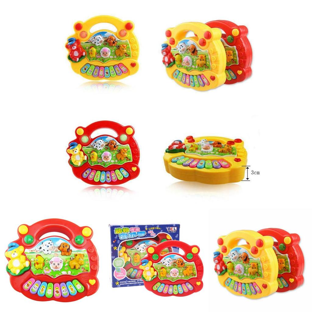 Versatile Musical Educational Animal Farm Piano Enriching Developmental Music Toy For Young Children