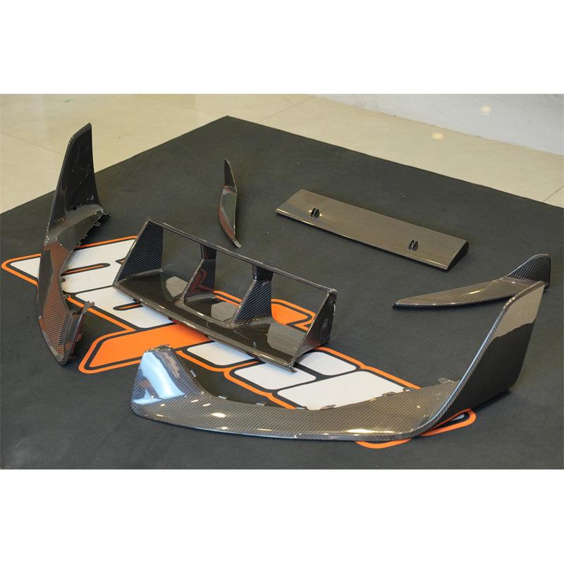 Compatible with Custom Carbon Fiber Front Splitter, Grooves, Electric Spoiler, & OEM Style Body Kit.