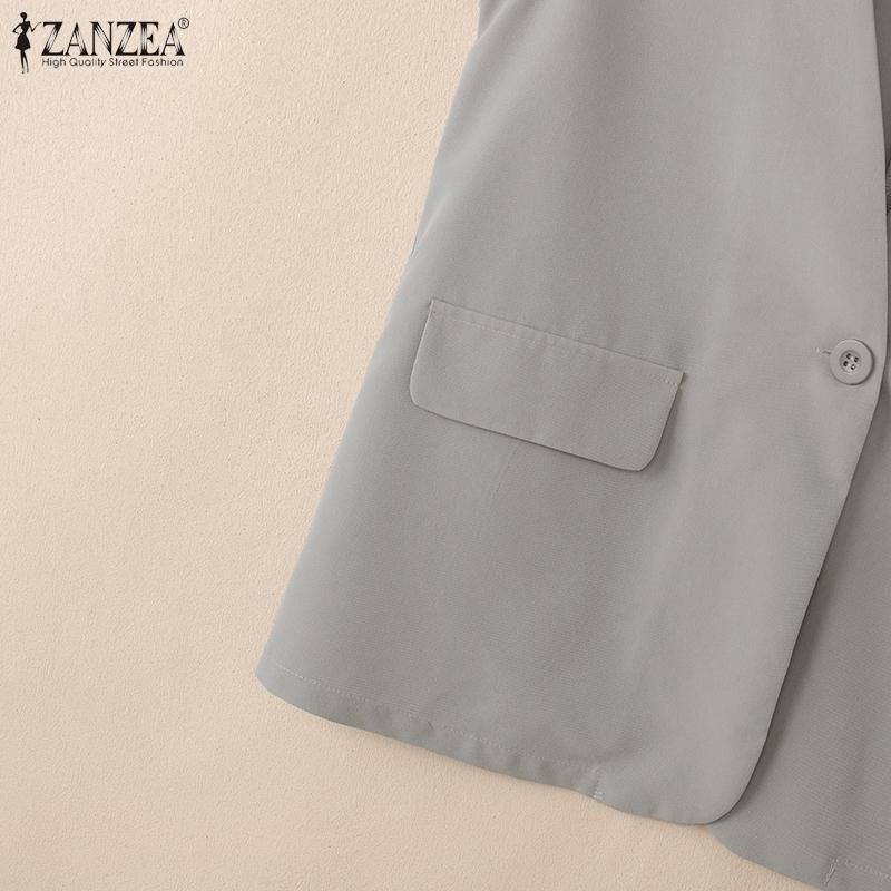 ZANZEA Chaleco de Verano Casual para Mujer con Cuello en V, Color Sólido y Sin Mangas