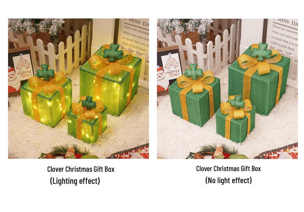 Christmas LED String Lights Gift Set: 3-Piece Decoration for Festive Party Atmosphere