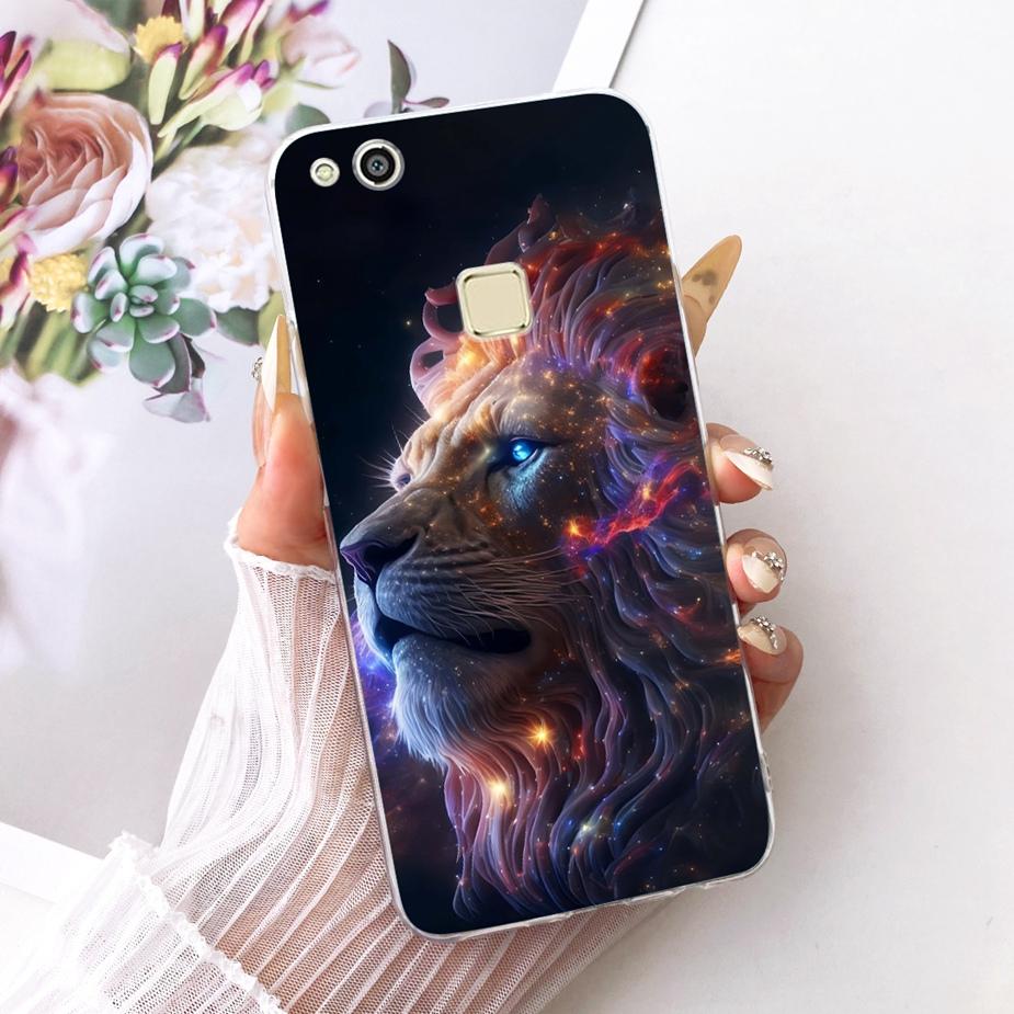 For Huawei P10 Lite Case WAS-LX1 WAS-LX2 Luxury Bow Flowers Painted Cover Soft Slim Phone Case For Huawei P10 Lite P10Lite Shell