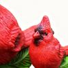 Christmas Red Bird Decorations Small Red Bird Christmas Decorations Resin Animal Seasonal Statues For Holiday Winter Indoor